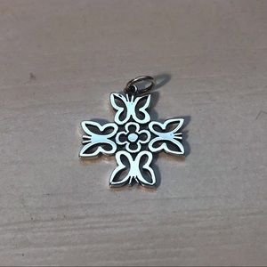 James Avery Retired Butterfly Cross Pendant